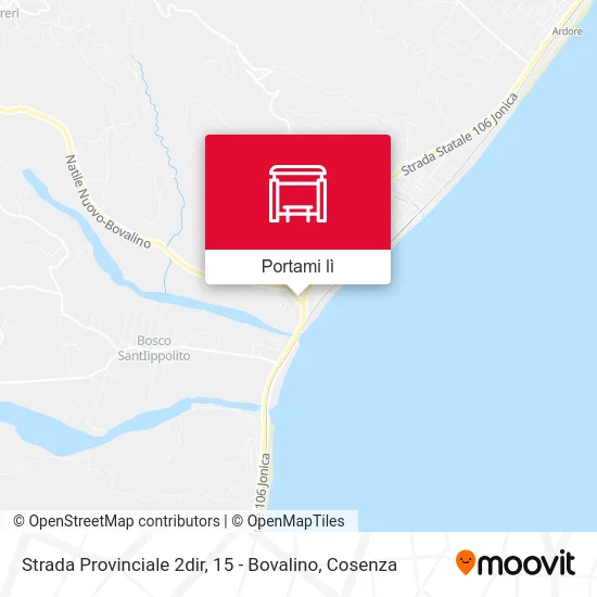Mappa Strada Provinciale 2dir, 15 - Bovalino