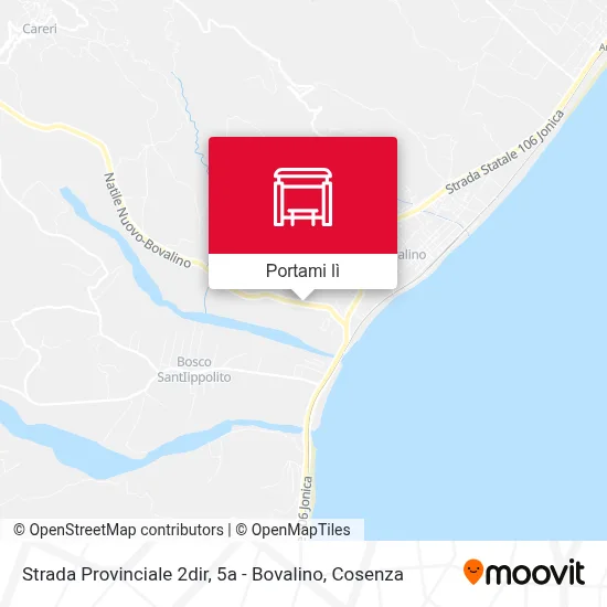 Mappa Strada Provinciale 2dir, 5a - Bovalino