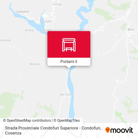 Mappa Strada Provinciale Condofuri Superiore - Condofuri