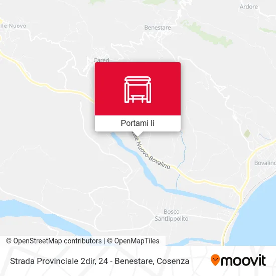 Mappa Strada Provinciale 2dir, 24 - Benestare