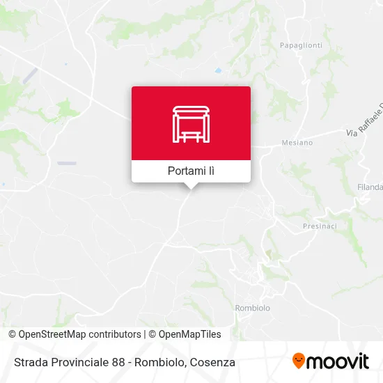 Mappa Strada Provinciale 88 - Rombiolo