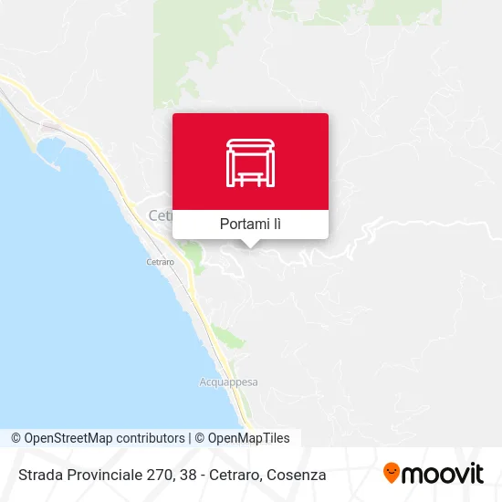 Mappa Strada Provinciale 270, 38 - Cetraro