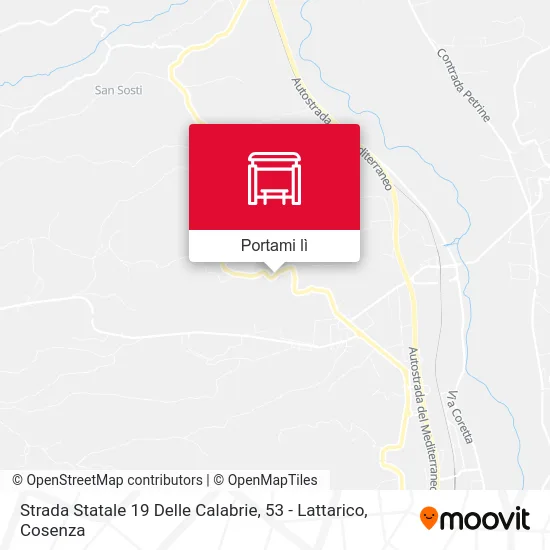 Mappa Strada Statale 19 Delle Calabrie, 53 - Lattarico