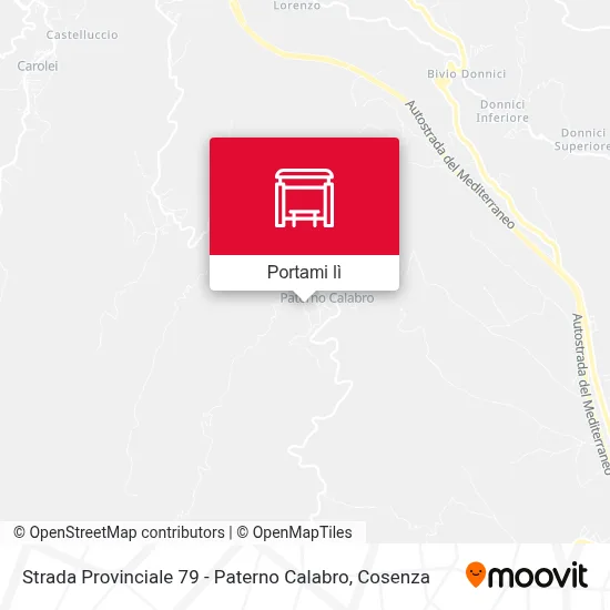 Mappa Strada Provinciale 79 - Paterno Calabro