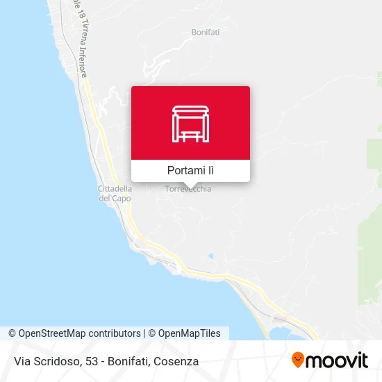 Mappa Via Scridoso, 53 - Bonifati