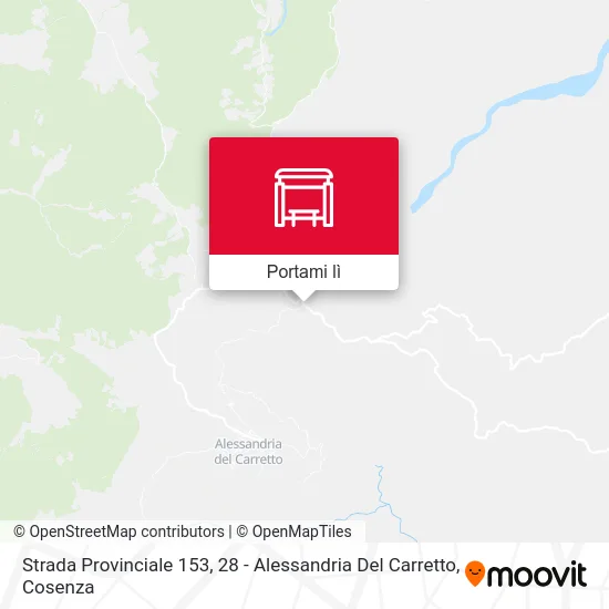 Mappa Strada Provinciale 153, 28 - Alessandria Del Carretto
