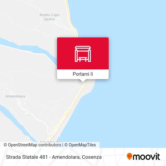 Mappa Strada Statale 481 - Amendolara