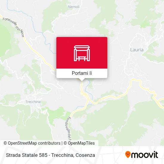 Mappa Strada Statale  585 - Trecchina
