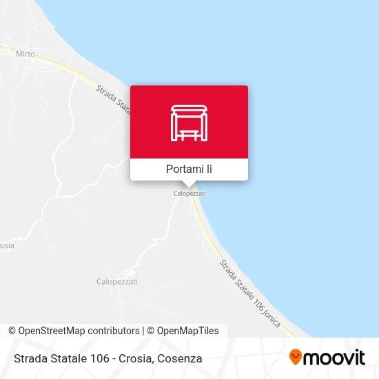 Mappa Strada Statale 106 - Crosia