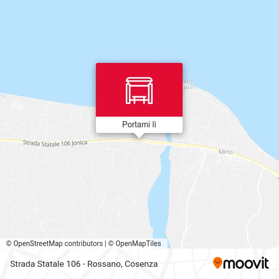 Mappa Strada Statale 106 - Rossano