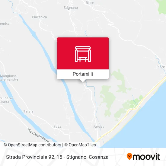 Mappa Strada Provinciale 92, 15 - Stignano