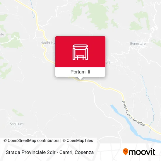 Mappa Strada Provinciale 2dir - Careri