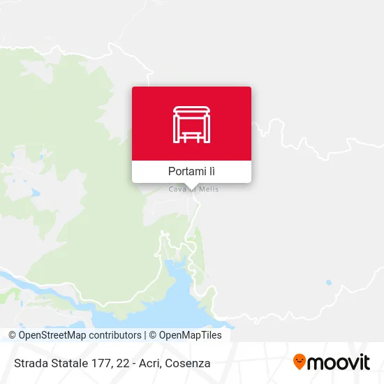Mappa Strada Statale 177, 22 - Acri