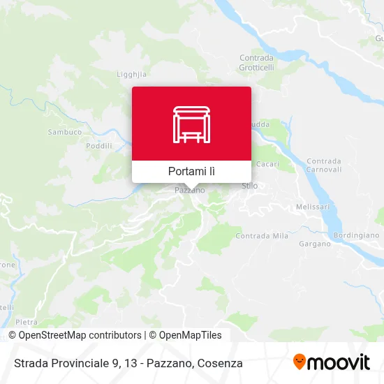Mappa Strada Provinciale 9, 13 - Pazzano
