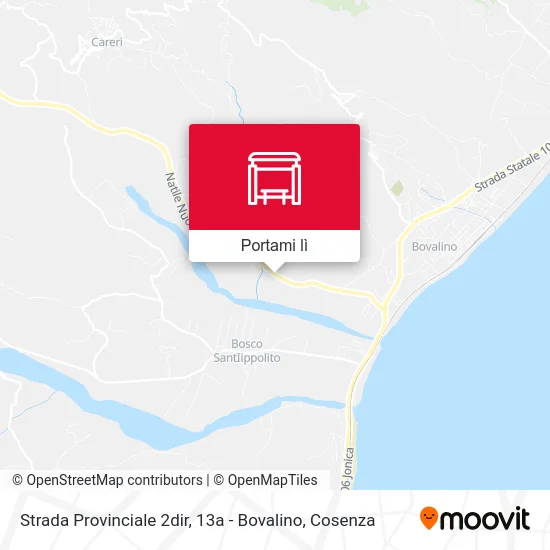 Mappa Strada Provinciale 2dir, 13a - Bovalino