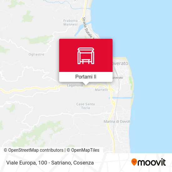 Mappa Viale Europa, 100 - Satriano