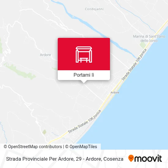 Mappa Strada Provinciale Per Ardore, 29 - Ardore