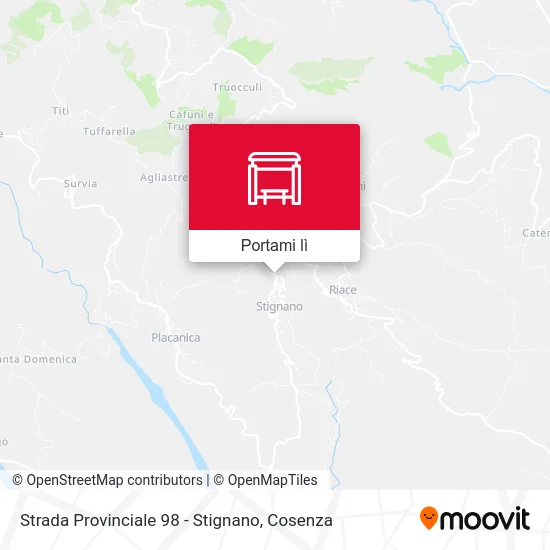 Mappa Strada Provinciale 98 - Stignano