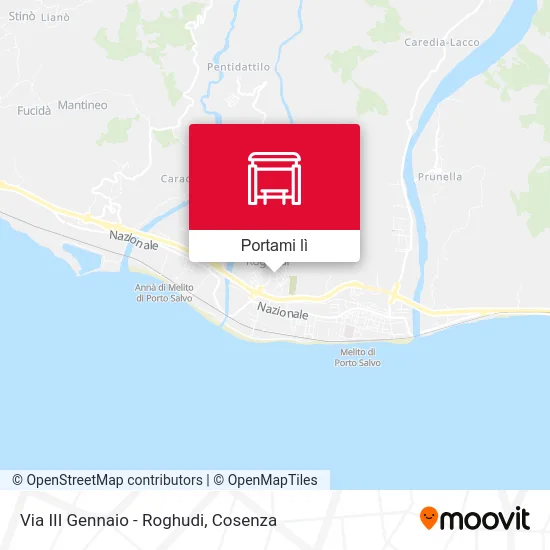 Mappa Via III Gennaio - Roghudi