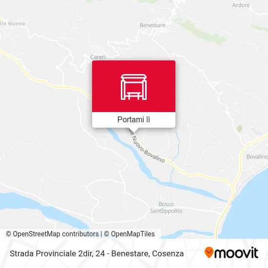 Mappa Strada Provinciale 2dir, 24 - Benestare