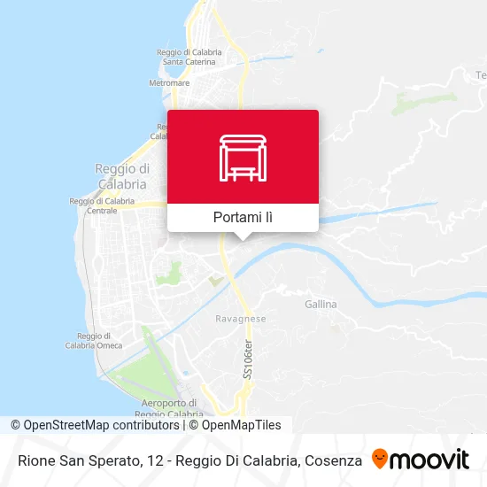 Mappa Rione San Sperato, 12 - Reggio Di Calabria