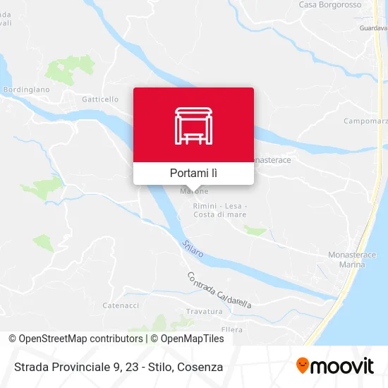 Mappa Strada Provinciale 9, 23 - Stilo