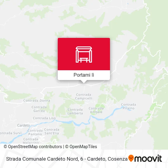 Mappa Strada Comunale Cardeto Nord, 6 - Cardeto