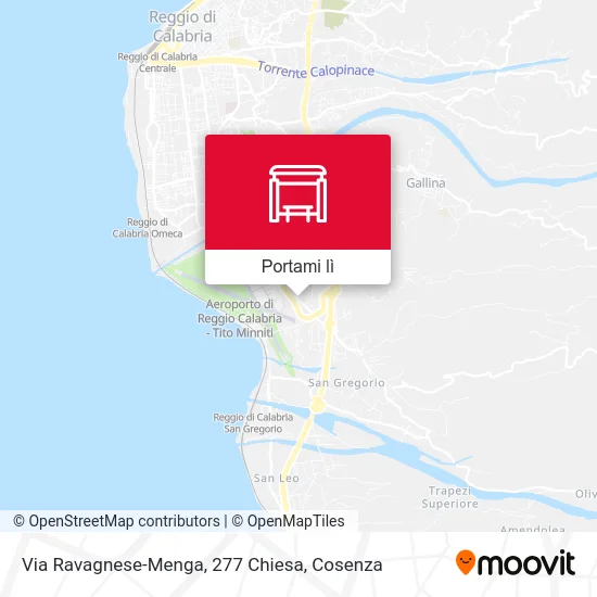 Mappa Via Ravagnese-Menga, 277  Chiesa