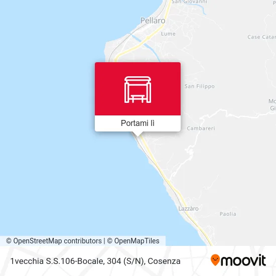 Mappa 1vecchia S.S.106-Bocale, 304  (S / N)
