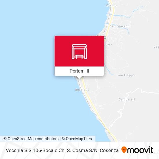 Mappa Vecchia S.S.106-Bocale Ch. S. Cosma S / N