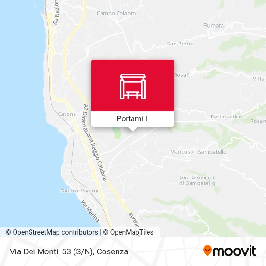 Mappa Via Dei Monti, 53 (S/N)