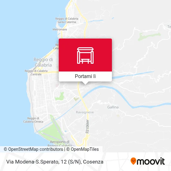 Mappa Via Modena-S.Sperato, 12 (S/N)