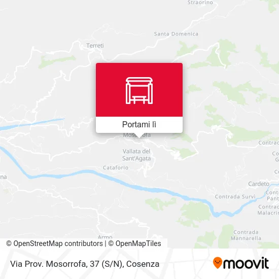 Mappa Via Prov. Mosorrofa, 37 (S/N)