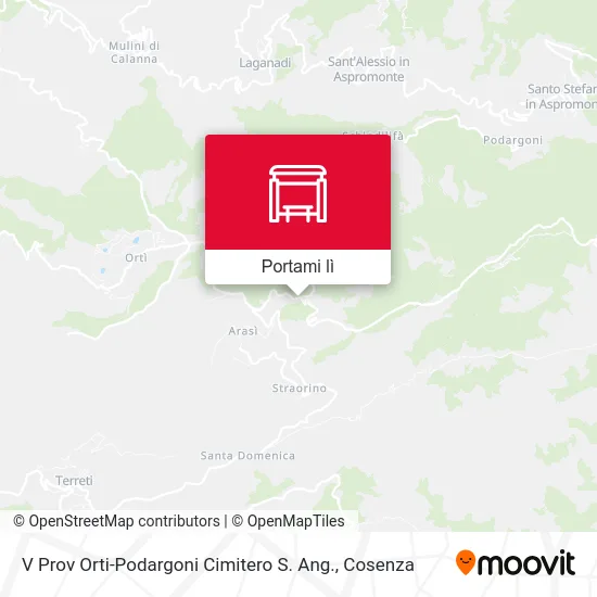 Mappa V Prov Orti-Podargoni  Cimitero S. Ang.