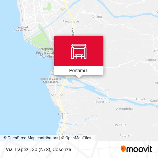 Mappa Via Trapezi, 30  (N/S)