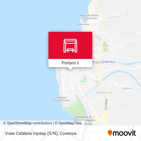 Mappa Viale Calabria  Inpdap (S/N)