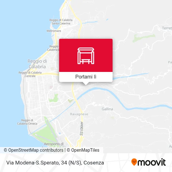 Mappa Via Modena-S.Sperato, 34 (N/S)