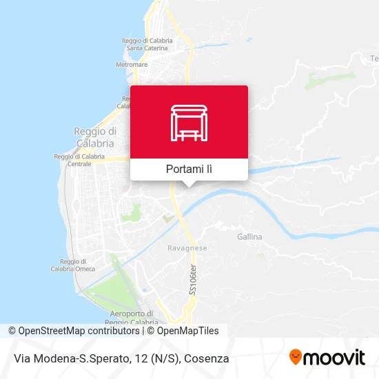 Mappa Via Modena-S.Sperato, 12 (N/S)
