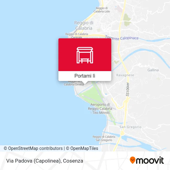 Mappa Via Padova (Capolinea)