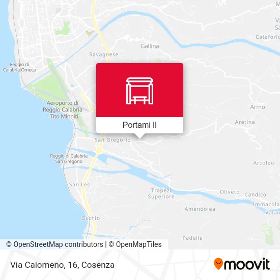 Mappa Via Calomeno, 16