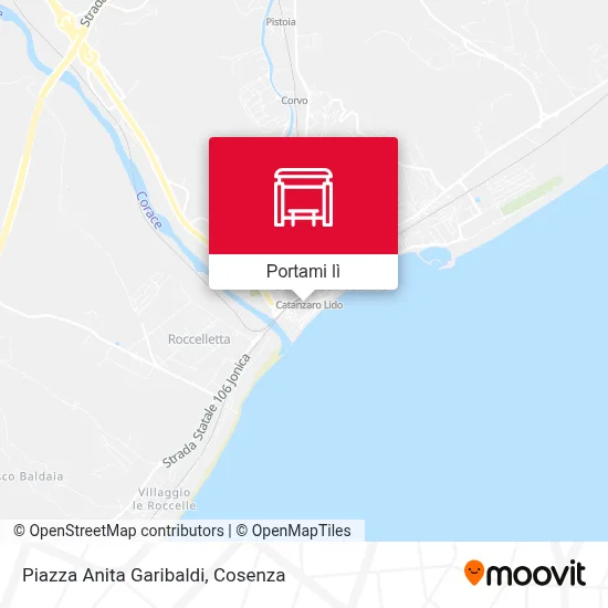 Mappa Piazza Anita Garibaldi