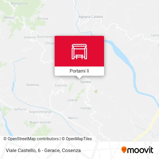 Mappa Viale Castello, 6 - Gerace