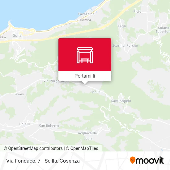 Mappa Via Fondaco, 7 - Scilla