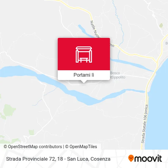 Mappa Strada Provinciale 72, 18 - San Luca