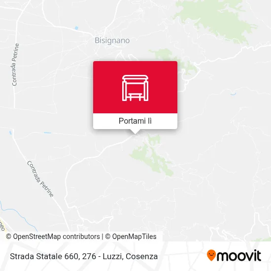 Mappa Strada Statale 660, 276 - Luzzi