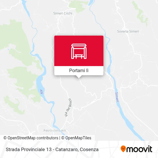 Mappa Strada Provinciale 13 - Catanzaro