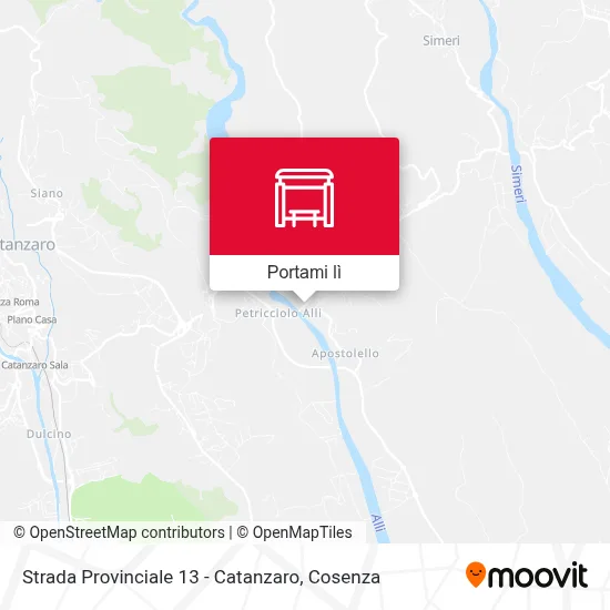 Mappa Strada Provinciale 13 - Catanzaro
