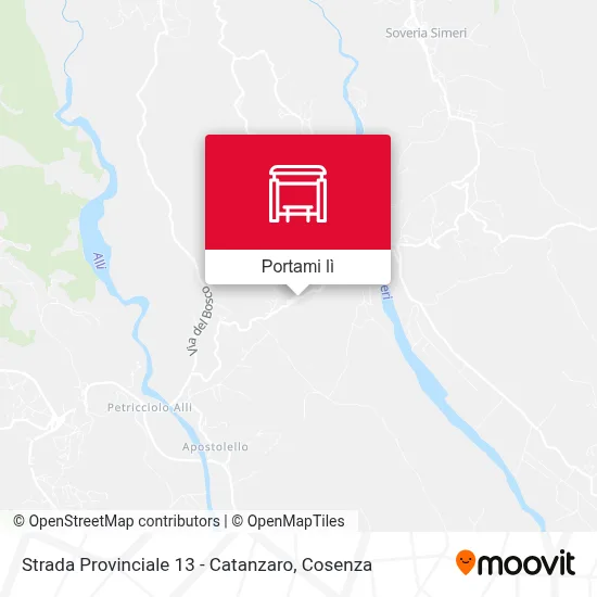 Mappa Strada Provinciale 13 - Catanzaro