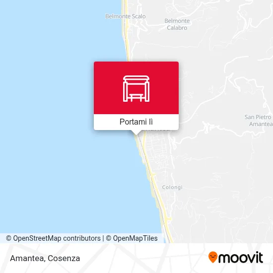 Mappa Amantea