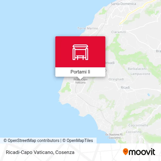 Mappa Ricadi-Capo Vaticano